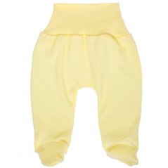 Pantaloni cu botosei bebe galben