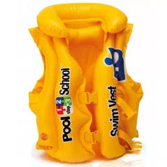 Dětská nafukovací plavecká vesta 3–6 let žlutá