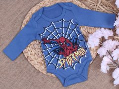 Dětské body Spiderman tyrkisové