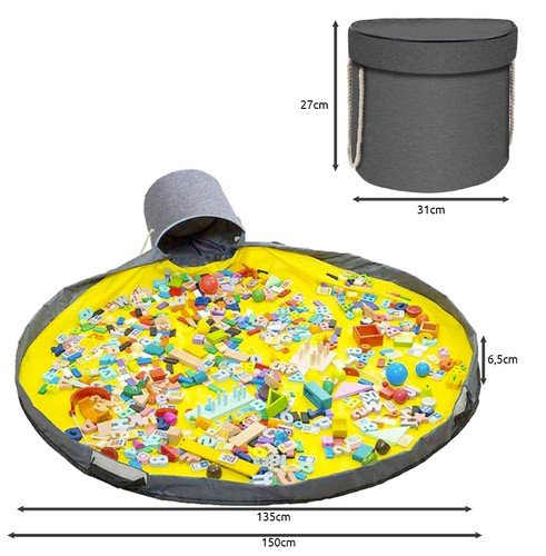 Scatola per giocattoli e tappetino da gioco