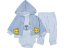 Set di 3 pezzi per bambini felpa, pantaloni, body Bear - Taglia: 62 ( 3-6 m )