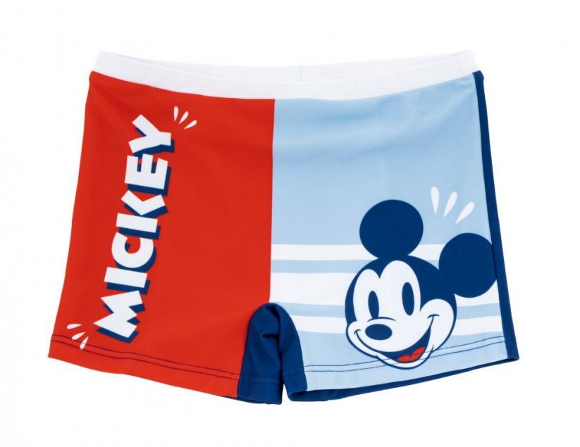 Plavky Mickey červeno-modré