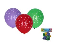 Palloncini Star, mix di colori, 30 cm – set da 5 pz