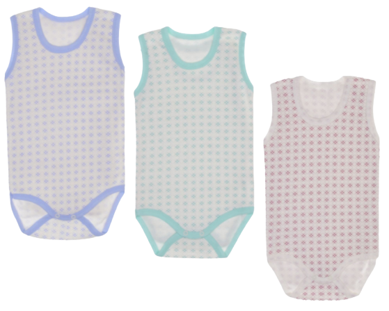 Kojenecké body bez rukávů Baby vel 56