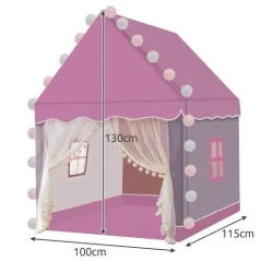 Dětský stan Domeček s LED osvětlením 100 × 115 × 130 cm