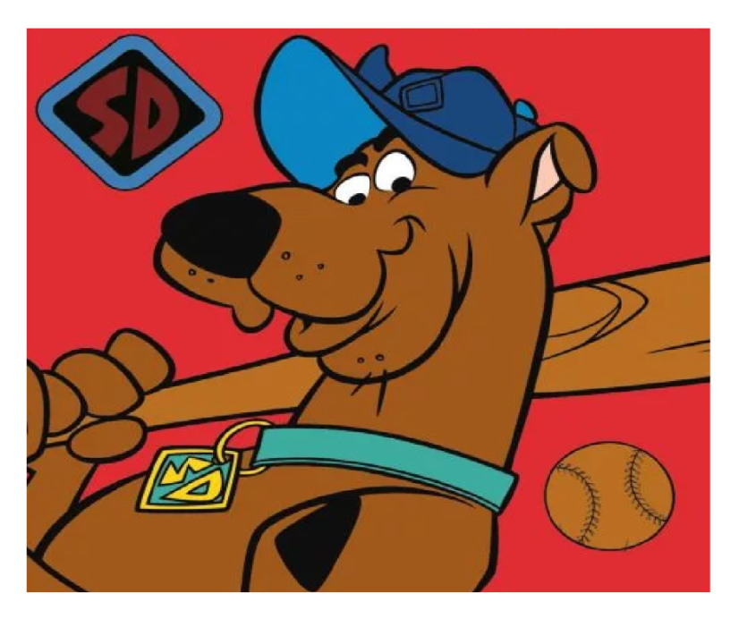 Bavlnený detský uterák na tvár Scooby Doo