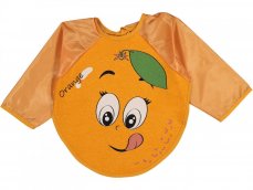 Dětský bryndák s dlouhými rukávy Orange