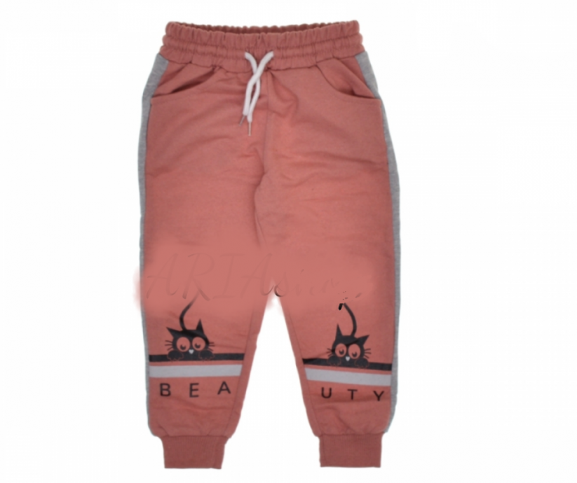 Pantaloni pentru copii Pisică roz 98