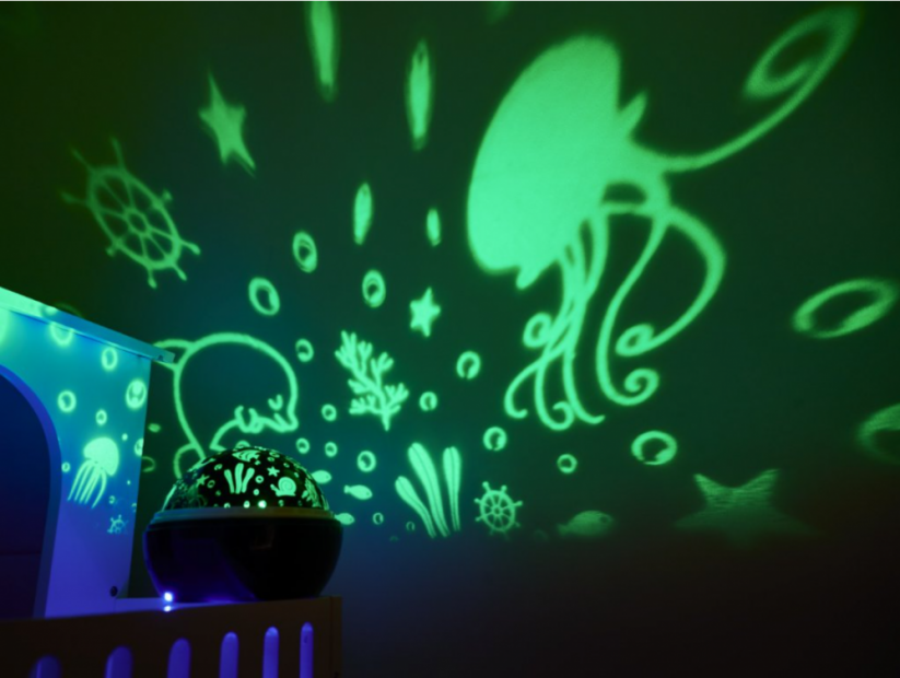 Dětská lampička s projektorem Dream černý