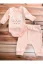 Set 3 piese hanorac, pantaloni, body Bunny