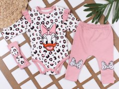3dílná Dětská souprava Daisy – body, legíny a čelenka