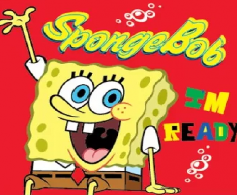 Bavlněný dětský ručník na obličej SpongeBob 30 * 30 cm