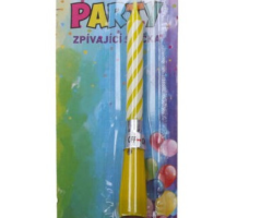 Svíčka narozeninová zpívající 10 cm