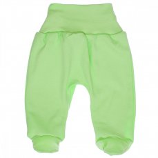 Pantaloni con piedini per neonato Baby verde