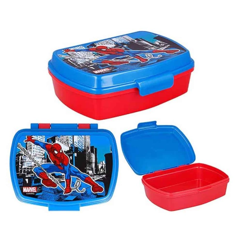Dětský plastový svačinový box Spiderman