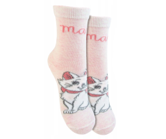 Ponožky Mačička Marie sv. růžové