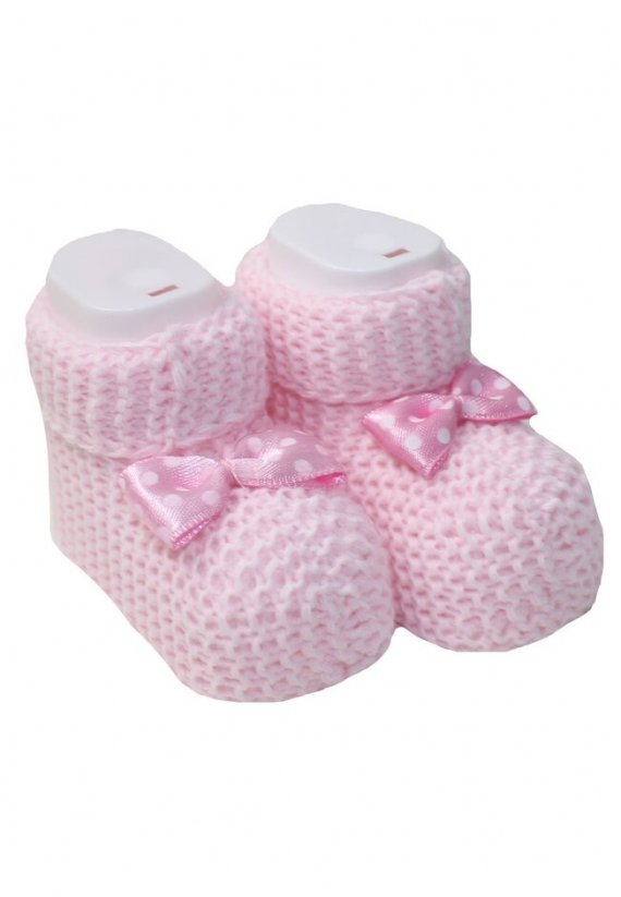 Botosei pentru bebelusi cu fundită roz
