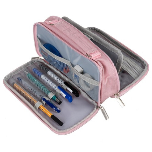 Astuccio rosa doppio scomparto