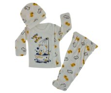 Set 3 piese haine pentru bebelusi Bear and Duck 56