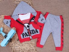 3 pezzi completino per neonati Panda