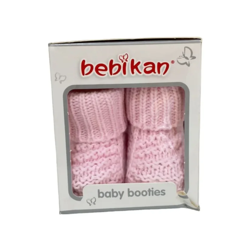 Pletené capáčky se vzorem béžové