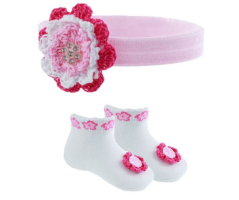 Set 2 piese bentita + sosete Baby