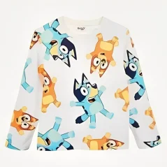 Tričko dlouhý rukáv Bluey krémové