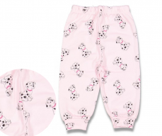 Pantaloni pentru bebluși Cățeluș roz 56