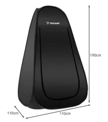 Převlékací stan POP-UP 4v1 černý 110 × 110 × 190 cm