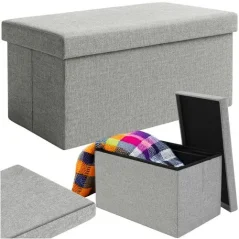 Lavice s úložným prostorem 76 × 38 × 38 cm skládací