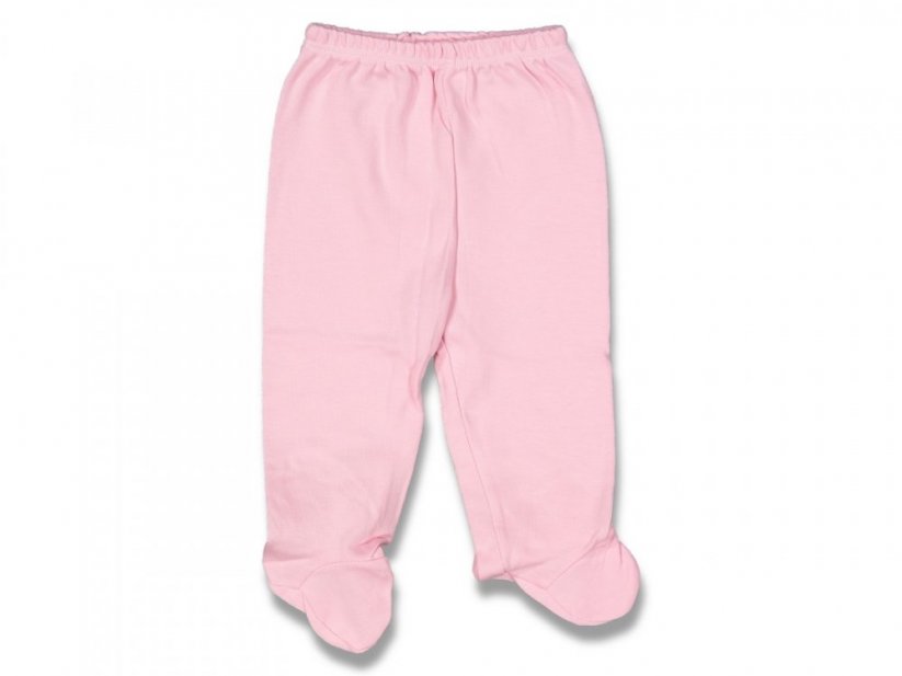 Pantaloni con piedini per neonati cottone