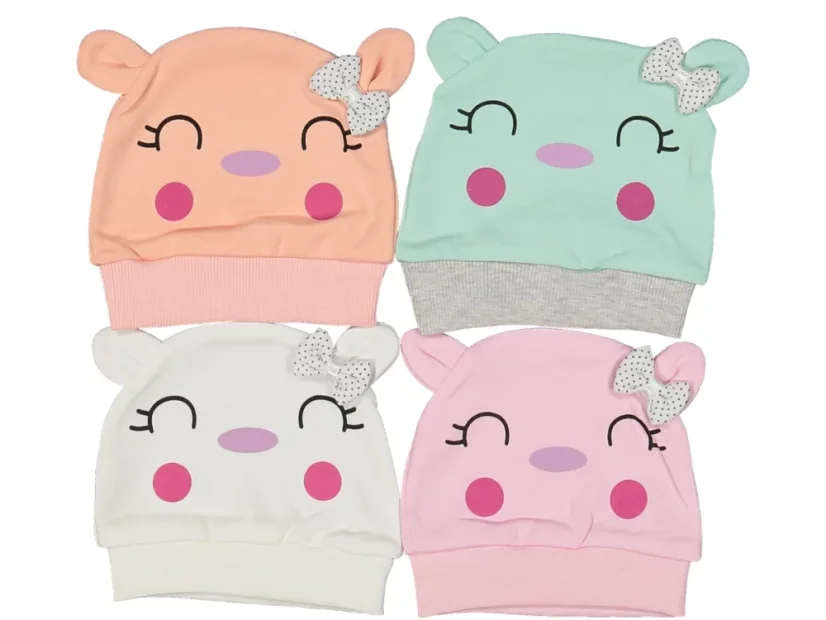 Cappello neonato Orso mint