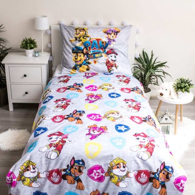 Lenjerie de pat pentru copii Paw Patrol 140 × 200 cm