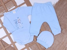 Set 3 piese haine pentru bebelusi Girafa