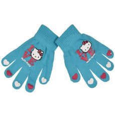 Mănuși pentru copii Hello Kitty turcoaz