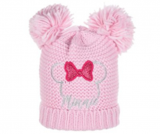 Dívčí pletená čepice Minnie růžová 48