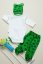 set 3 piese pentru bebeluși-body-panataloni cu boteșei și căciulă Broscuța