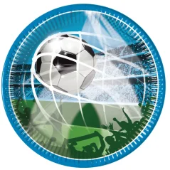 Papírové talíře 20 cm, 8 ks FSC -Football
