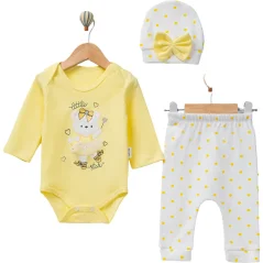 Set body, pantaloni, căciulă Princess Bear