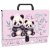 Kufřík na výtvarné potřeby Panda 33 × 25 × 5 cm -A4