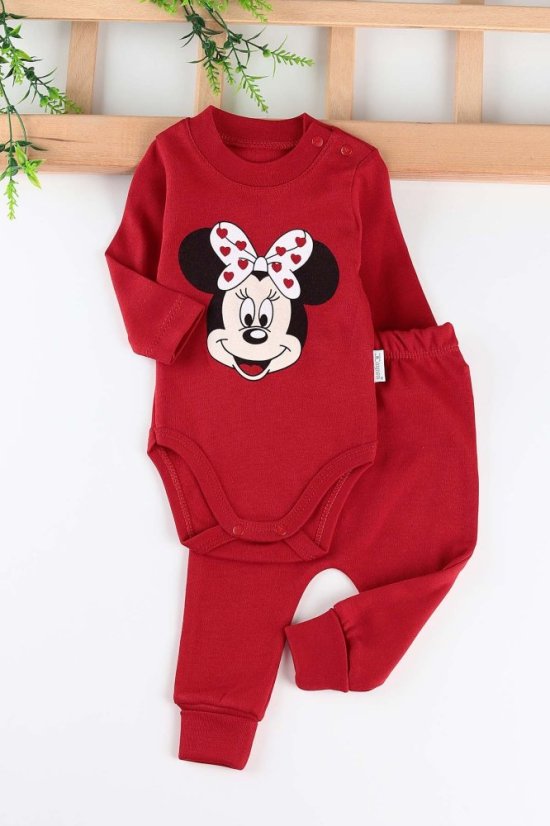 Completo per bambina – body, felpa con cappuccio e pantaloni Minnie