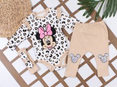 3dílná Dětská souprava Minnie – body, legíny a čelenka