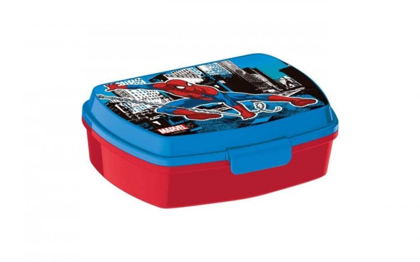 Dětský plastový svačinový box Spiderman