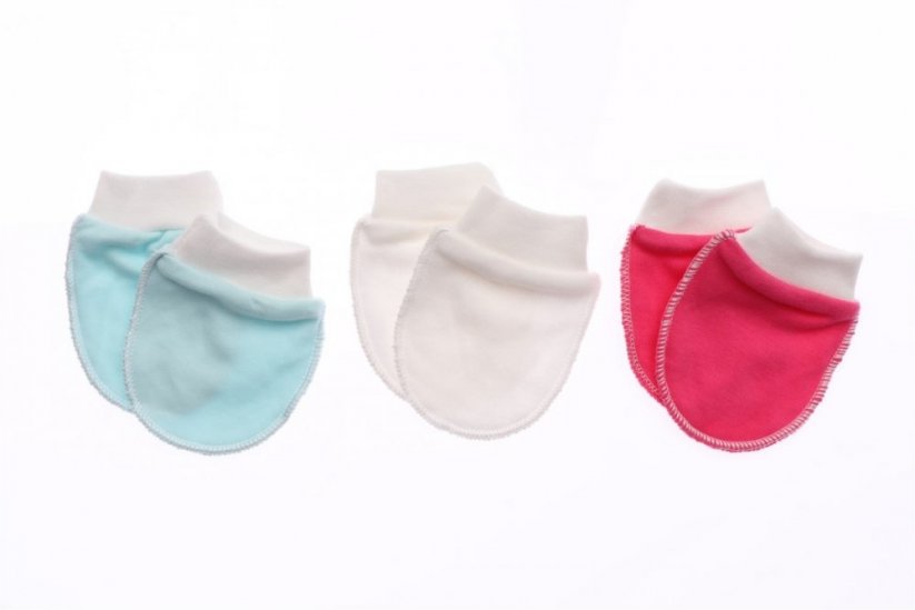 Dievčenské dojčenské rukavice 3 pack
