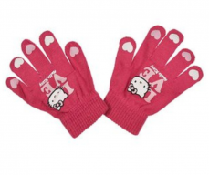 Mănuși pentru copii Hello Kitty somon