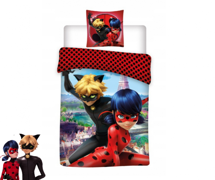 Detské posteľné obliečky Miraculous Ladybug - Čarovná Lienka