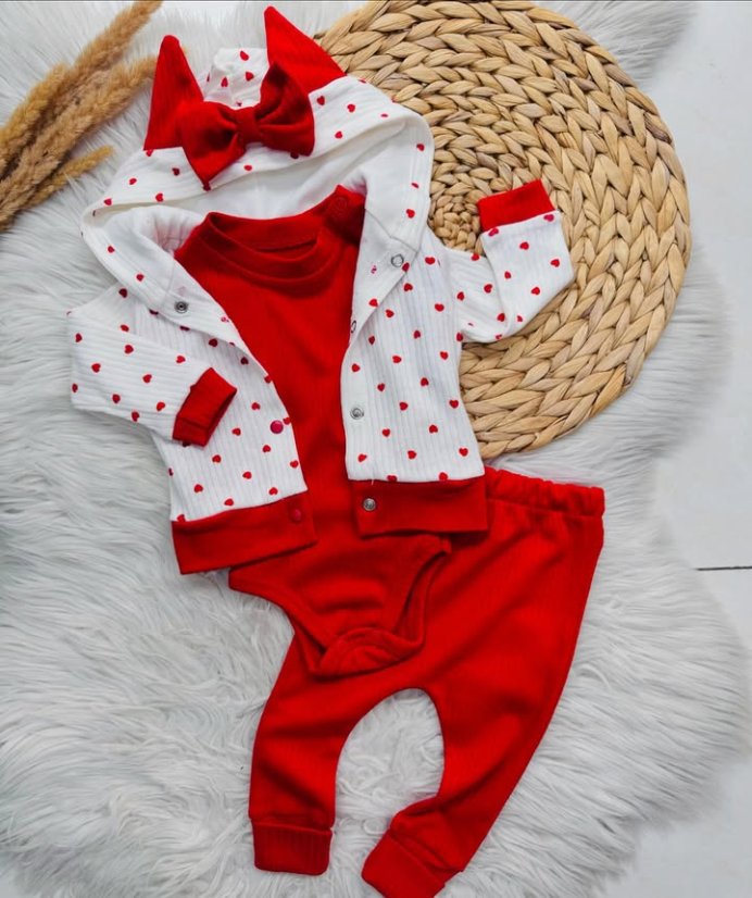3-dílná dětská tepláková souprava mikina, tepláky, body Minnie