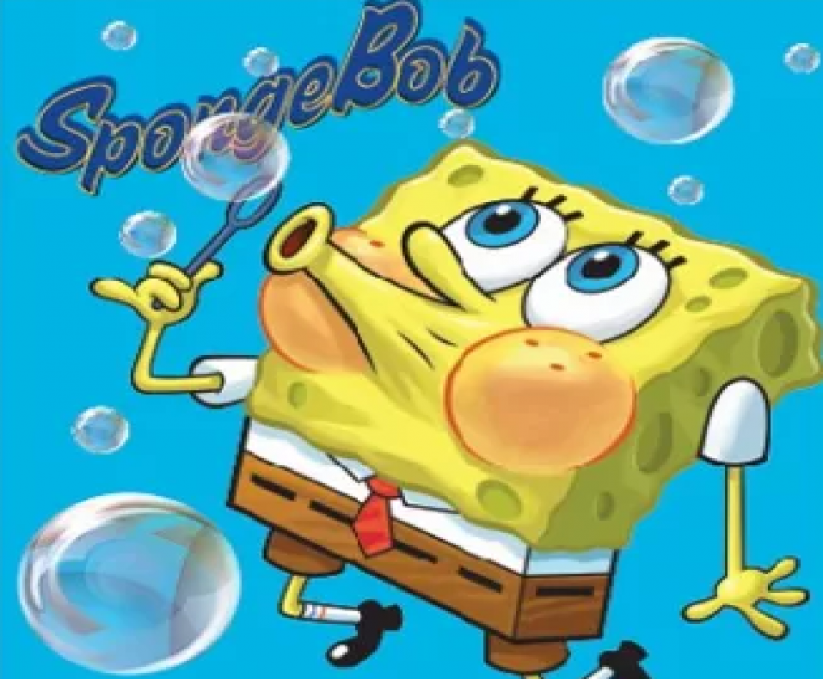 Bavlněný dětský ručník na obličej SpongeBob 30 * 30 cm