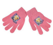 Detské rukavice Minions lososové