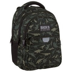 Školní batoh pro prvňáčky 24 l  - 39 × 27 × 20 cm s dinosaury zelený